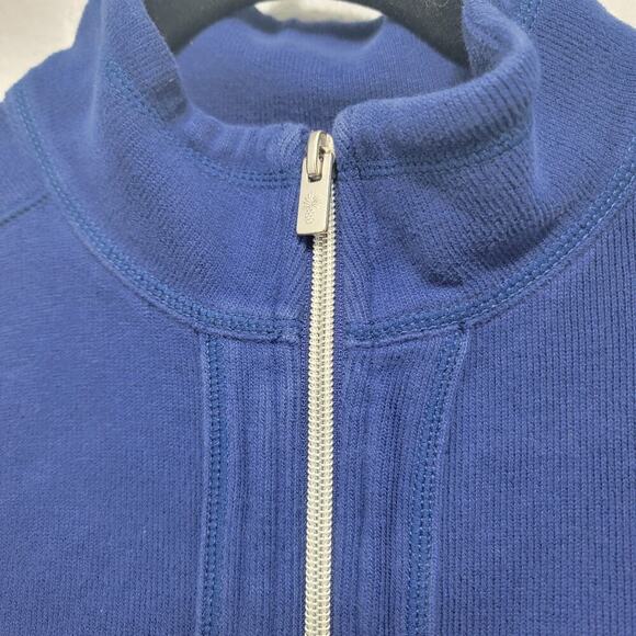 Tommy Bahama Navy Cardigan Jacket Small Minimalist Zipper - Picture 8 of 11